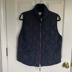 J crew navy vest. Size large.